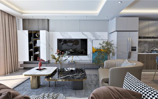 İskele Long Beach Satılık Studio,1+1, 2+1 ve 3+1 Daireler