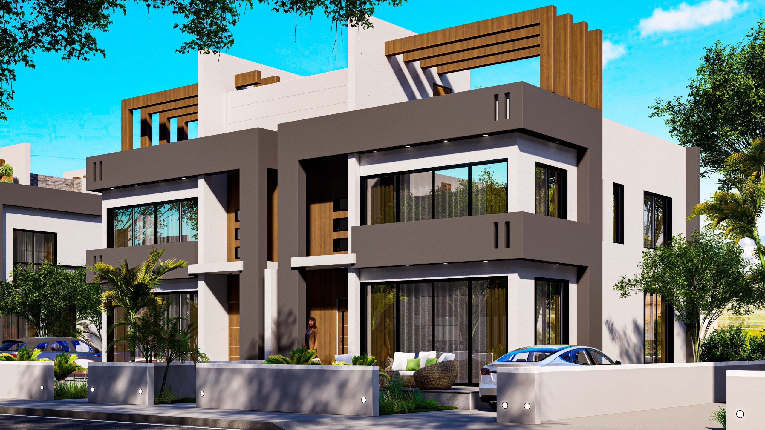 Gazimağusa Yeniboğaziçi Satılık 3+1 İkiz Villa ve 4+1 Villa